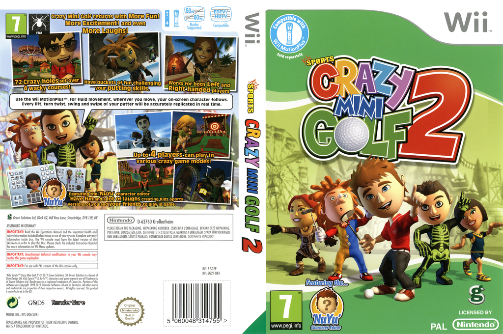 Kidz Sports Crazy Mini Golf 2 — box-texture (EU)