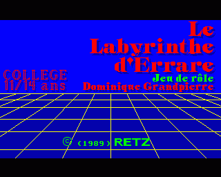 Labyrinthe d'Errare, Le — ss (WOR)