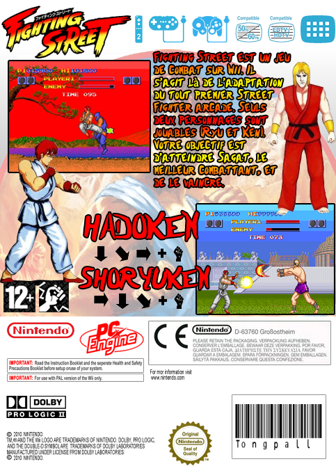 Fighting Street — box-2D-back (FR)