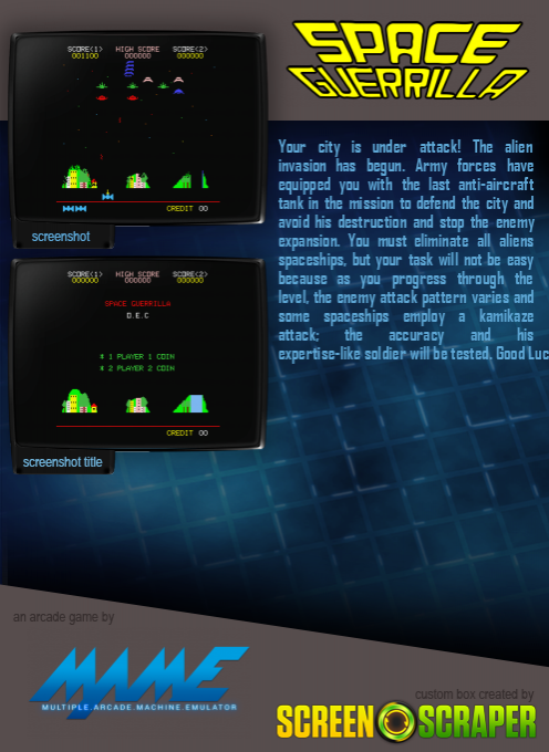 Space Guerrilla — box-2D-back (SS)
