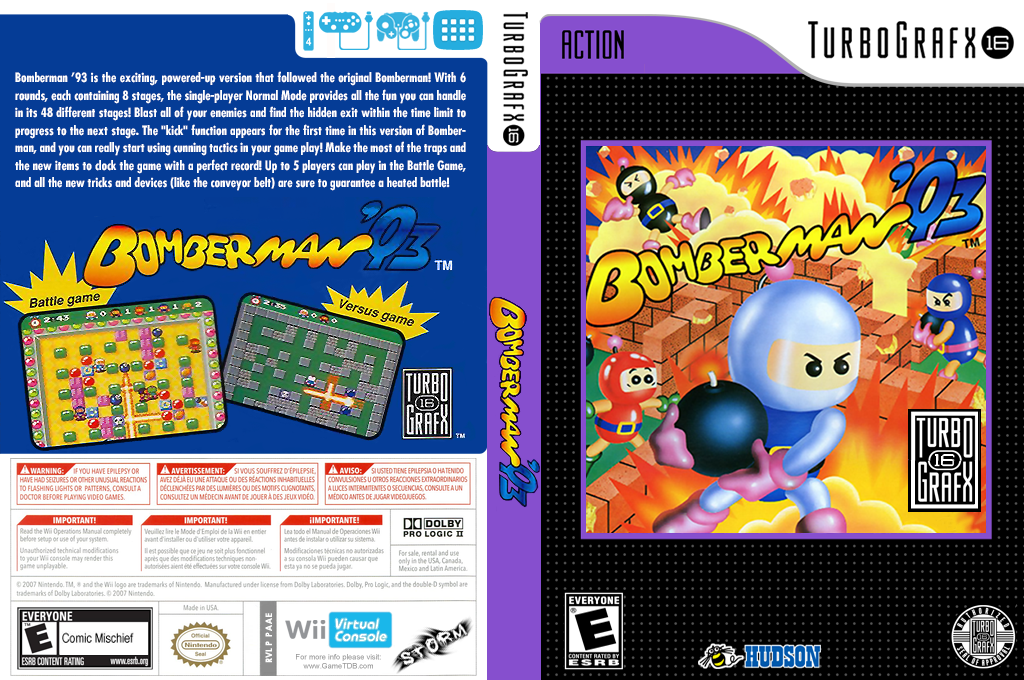 Bomberman '93 — box-texture (US)