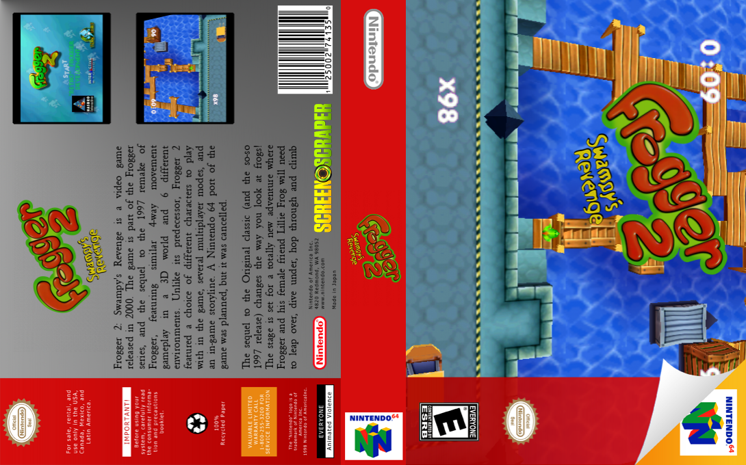 Frogger 2 - Swampy's Revenge — box-texture (SS)