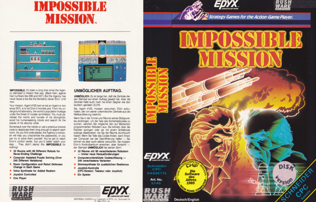 Impossible Mission — box-texture (EU)