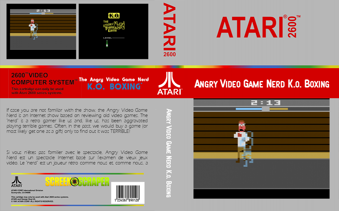 Angry Video Game Nerd K.O. Boxing — box-texture (SS)