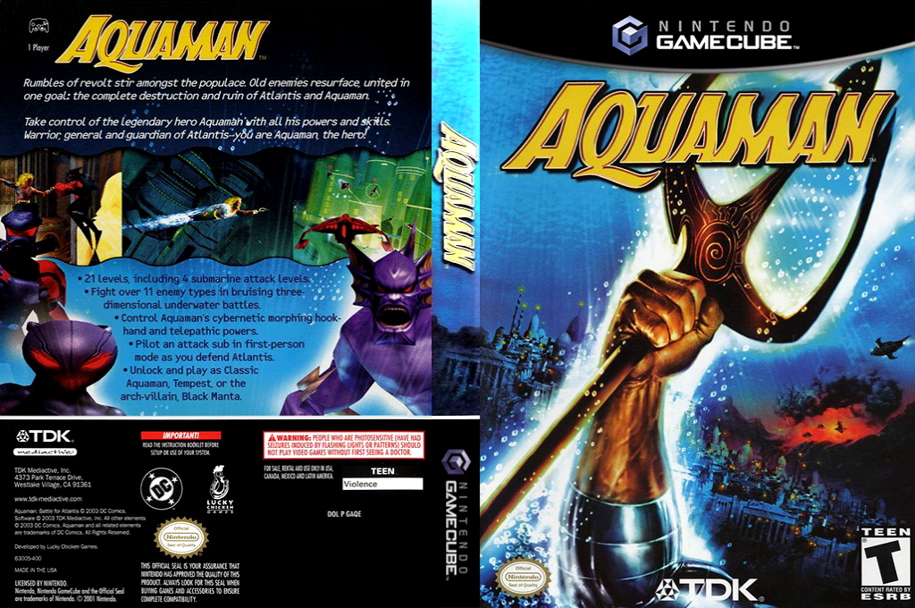 Aquaman - Battle for Atlantis — box-texture (US)