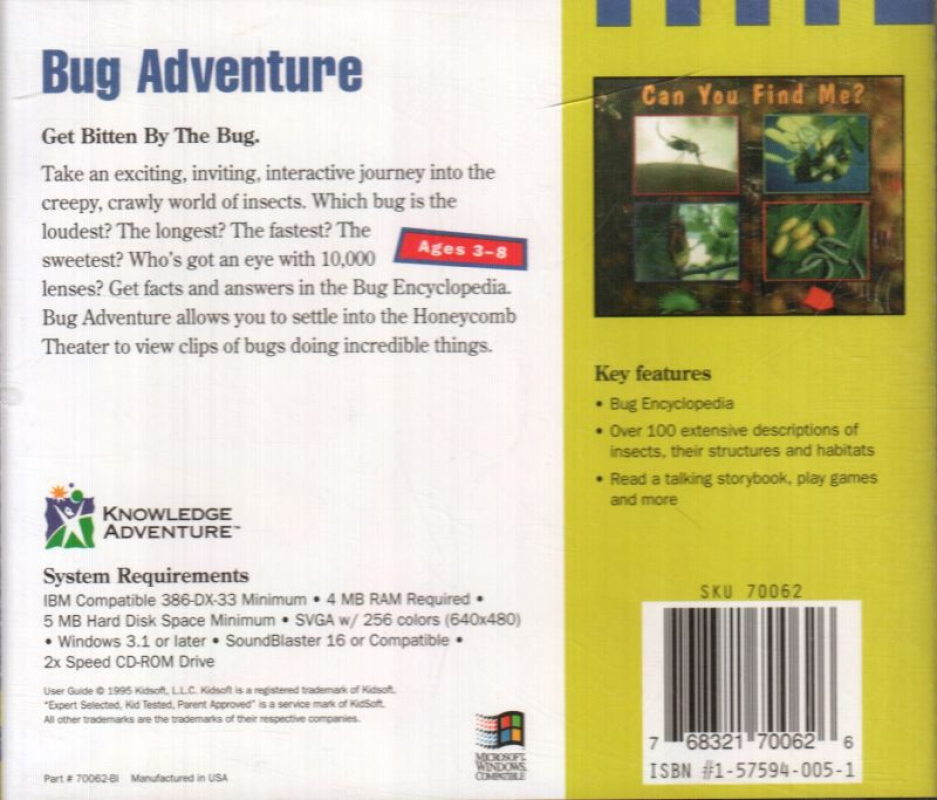 Bug Adventure — box-2D-back (US)