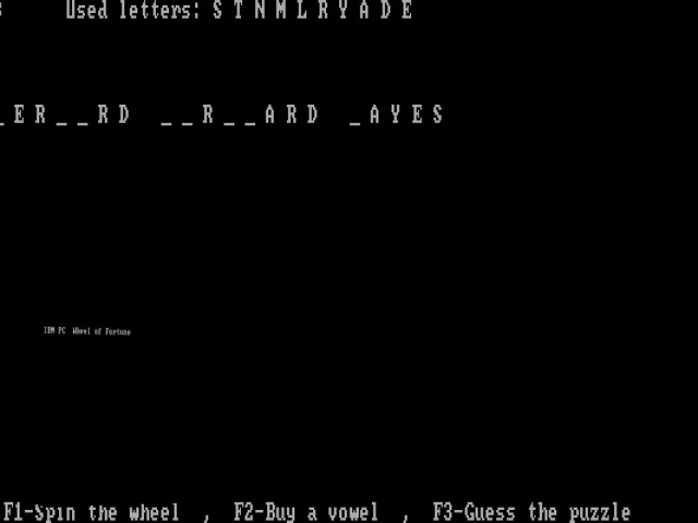 IBM PC Wheel of Fortune — mixrbv2 (WOR)