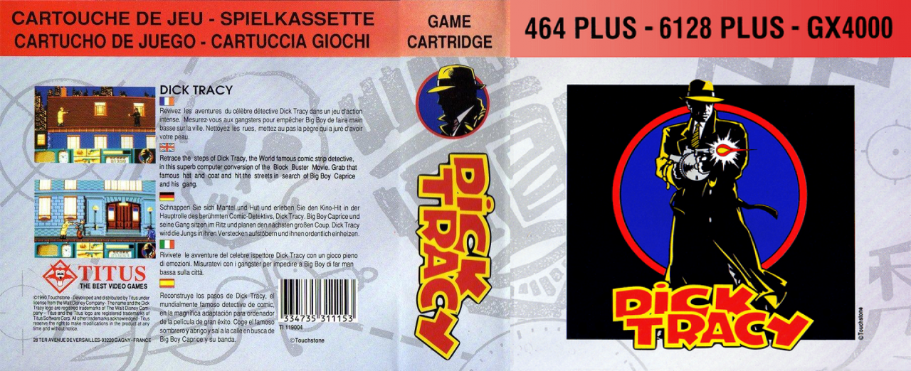 Dick Tracy — box-texture (EU)