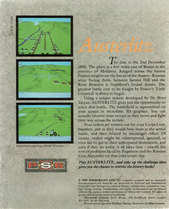 Austerlitz — box-2D-back (EU)