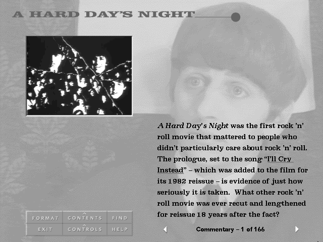 A Hard Day's Night — ss (WOR)