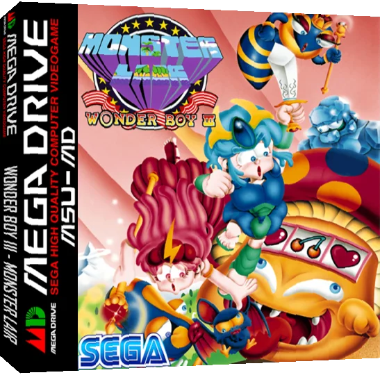 Wonder Boy III : Monster Lair — box-3D (WOR)