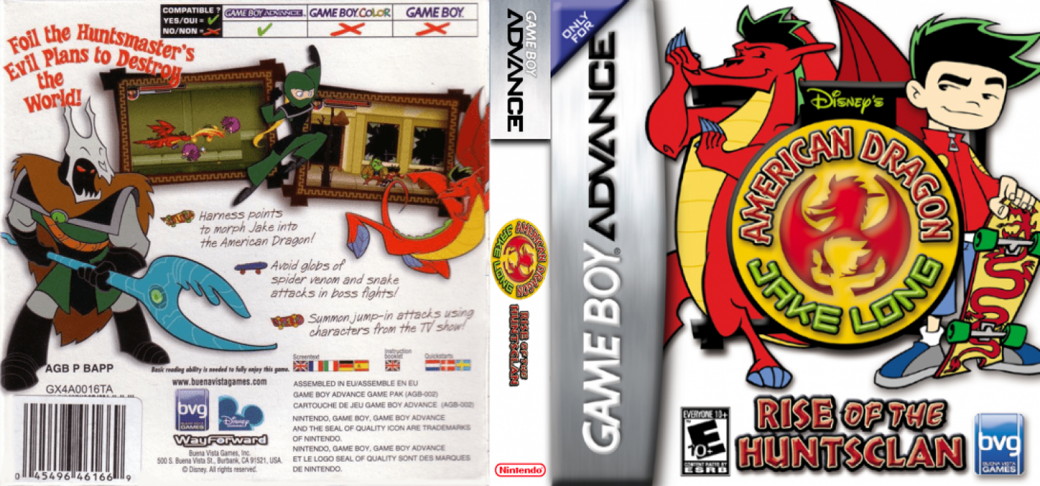 American Dragon - Jake Long - Rise of the Huntsclan — box-texture (US)