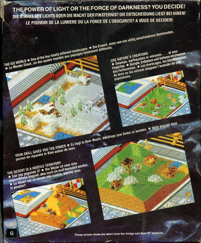 Populous — box-2D-back (EU)