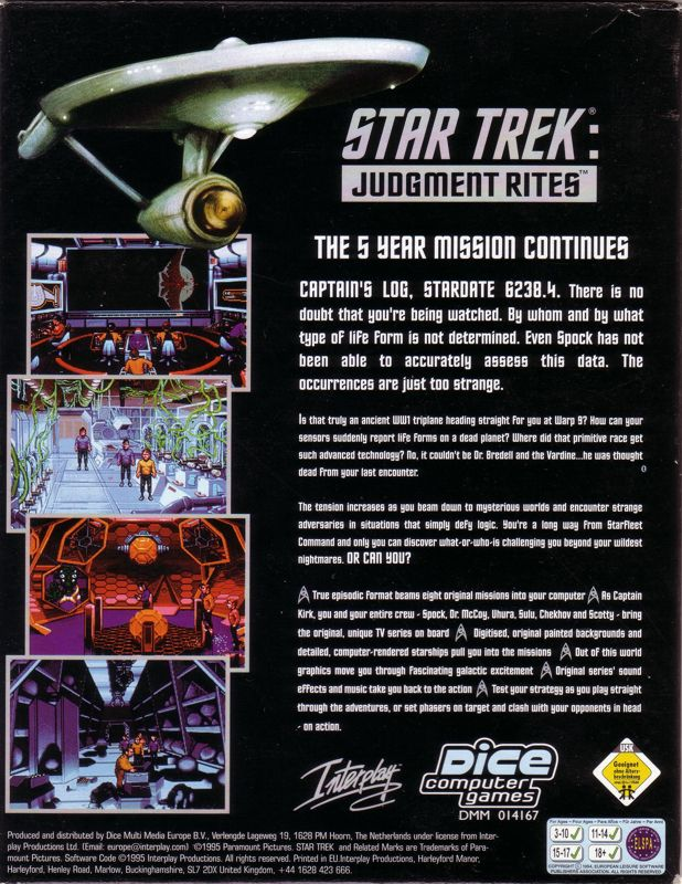 Star Trek - Judgement Rites Cd — box-2D-back (EU)