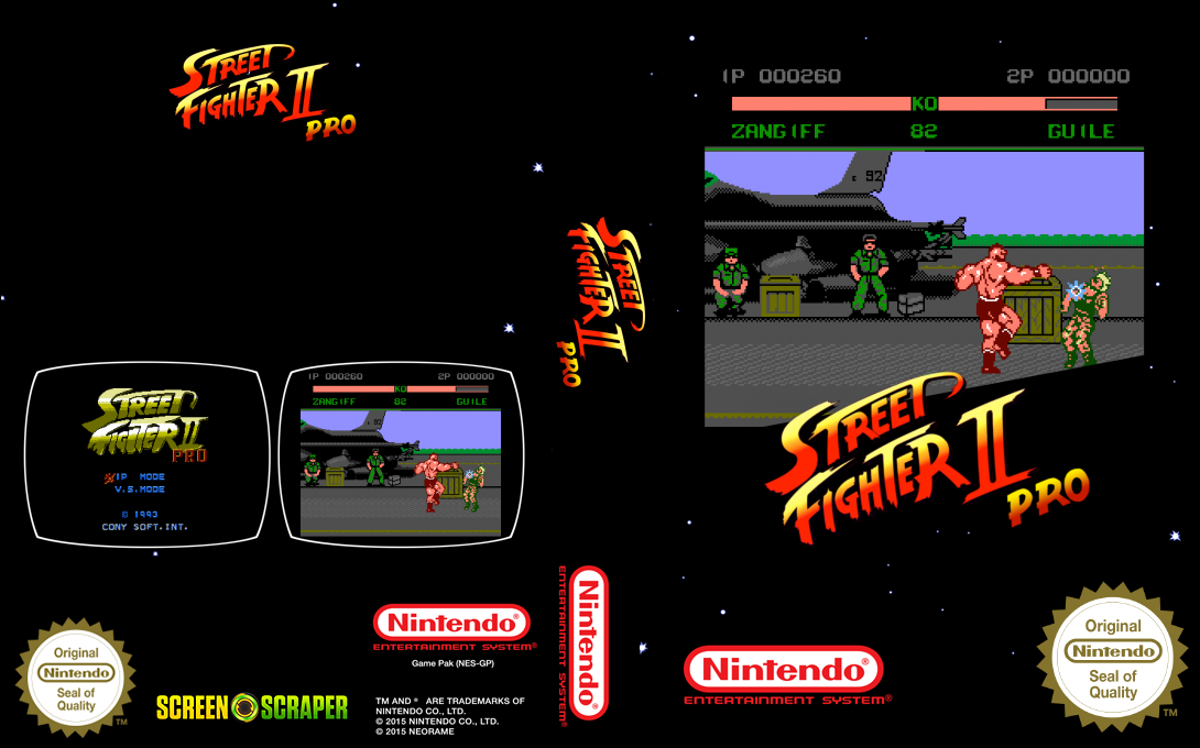 Street Fighter 2 Pro — box-texture (SS)