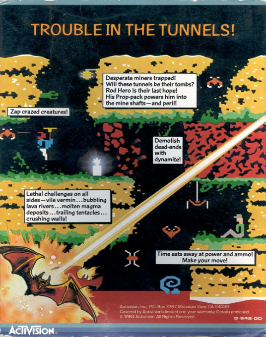 H.E.R.O.: Helicopter Emergency Rescue Operation — box-2D-back (US)