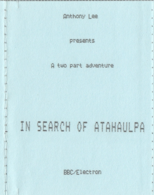 In Search Of Atahaulpa box art