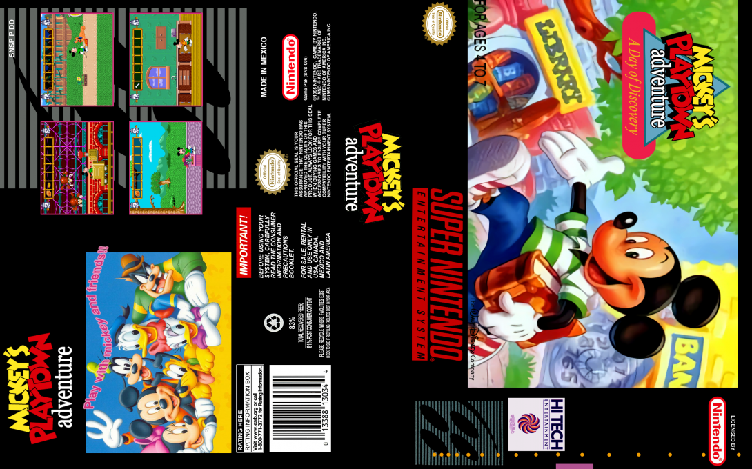 Mickey's Playtown Adventure - A Day Of Discovery! — box-texture (US)