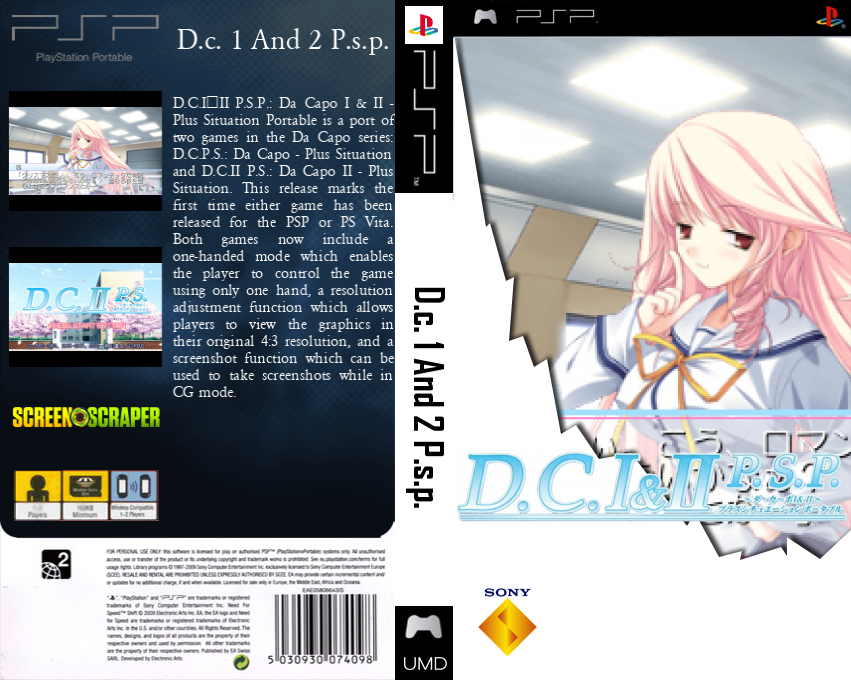 D.C.I&II P.S.P. - Da Capo I & II - Plus Situation Portable — box-texture (SS)