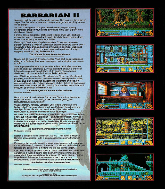Barbarian 2 — box-2D-back (EU)