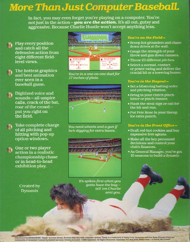 Pete Rose Pennant Fever — box-2D-back (US)
