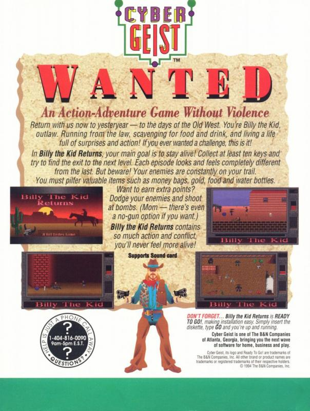 Billy The Kid Returns — box-2D-back (US)
