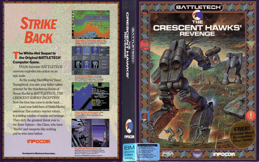 Battletech - The Crescent Hawk's Revenge — box-texture (US)