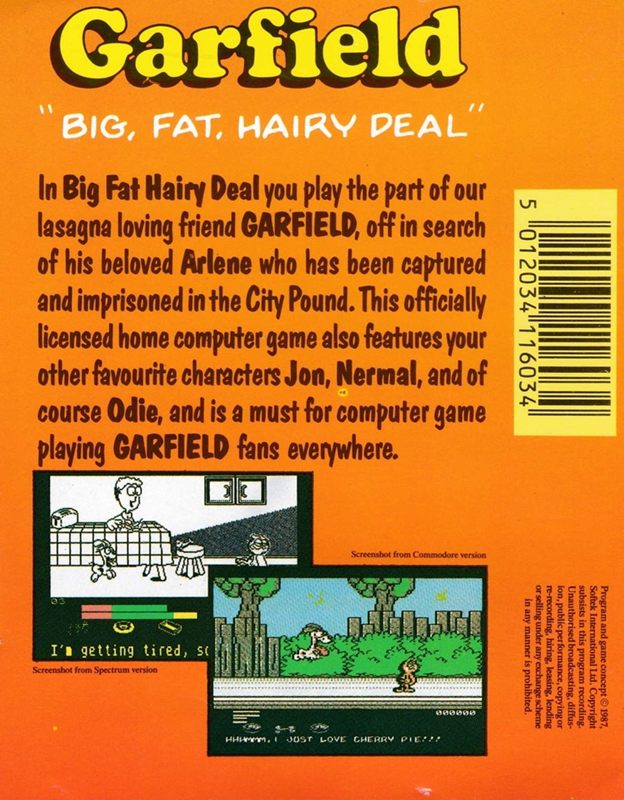 Garfield - Big, Fat, Hairy Deal — box-2D-back (EU)