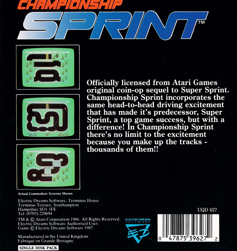 Championship Sprint — box-2D-back (EU)