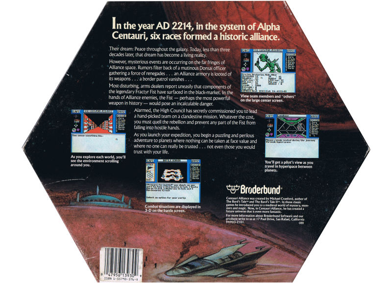 Centauri Alliance — box-2D-back (US)