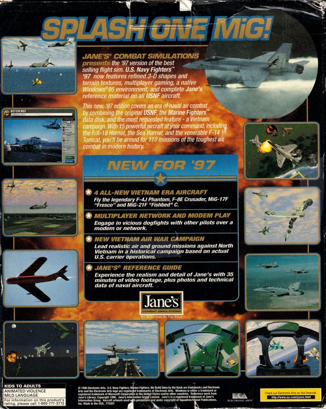 Jane's Combat Simulations: U.S. Navy Fighters '97 — box-2D-back (WOR)