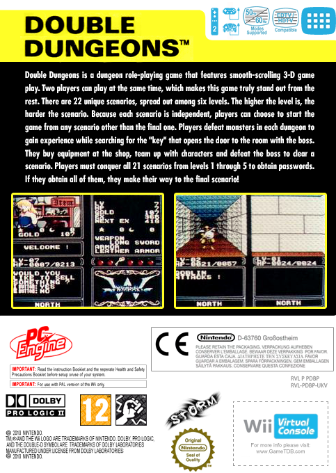 Double Dungeons — box-2D-back (EU)