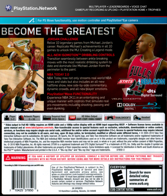 NBA 2K11 — box-2D-back (US)