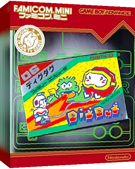 Famicom Mini 16 - Dig Dug — box-3D (JP)
