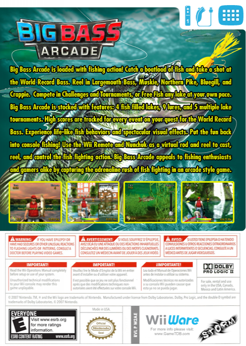 Big Bass Arcade — box-2D-back (US)