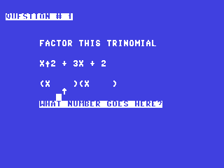 Factor Trinomials II — ss (WOR)