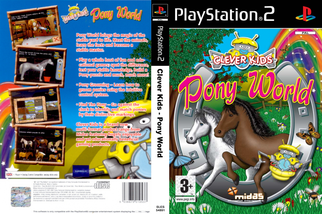 Clever Kids - Pony World — box-texture (EU)