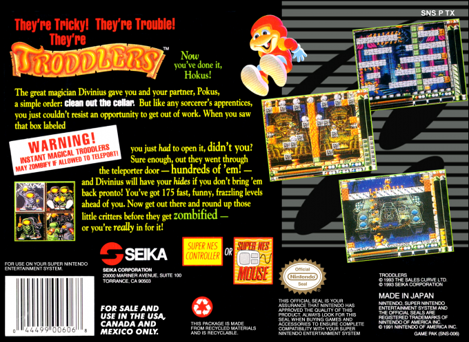 Troddlers — box-2D-back (US)
