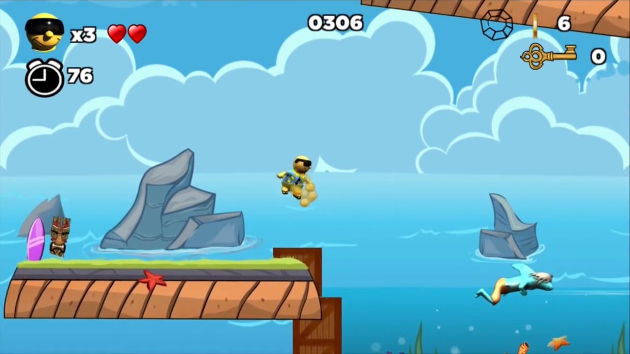 Surfin' Sam - Attack of the Aqualites — ss (WOR)