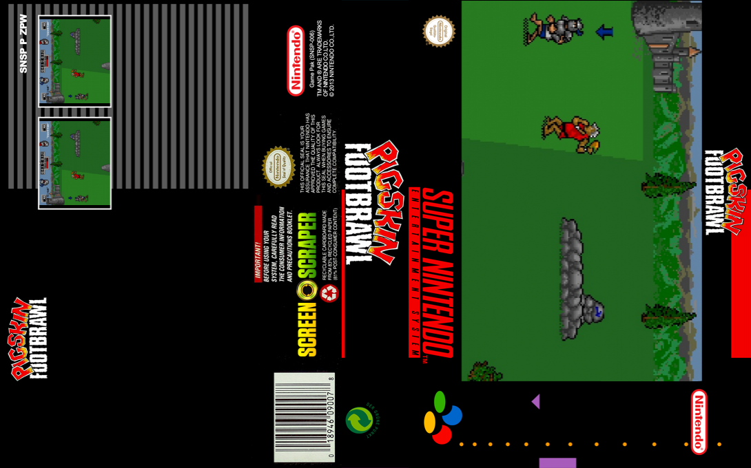 Jerry Glanville's Pigskin Footbrawl — box-texture (SS)