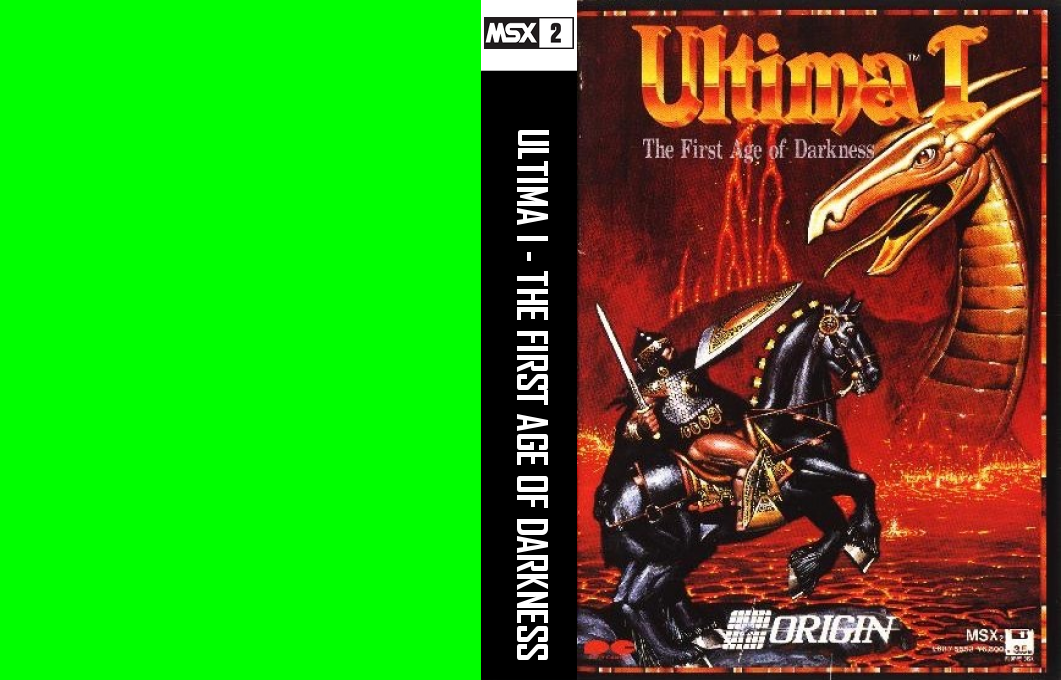 Ultima 1 - The First Age Of Darkness — box-texture (JP)
