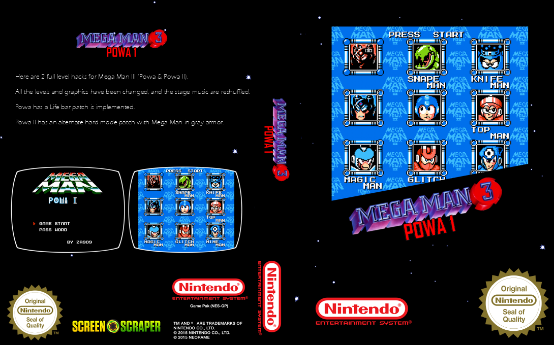 MegaMan III : Powa 1 — box-texture (SS)
