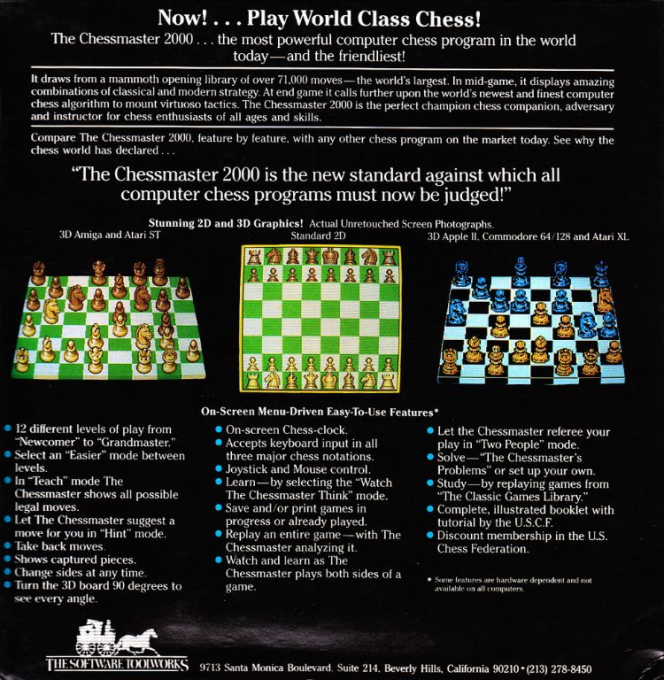 Chessmaster 2000, The — box-2D-back (US)