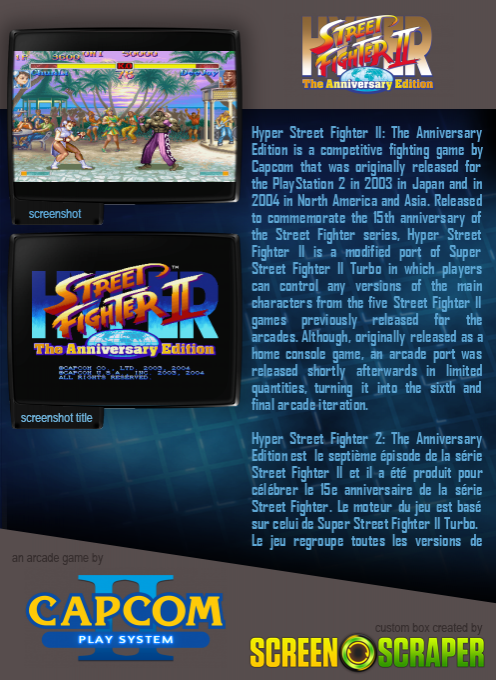 Hyper Street Fighter II: The Anniversary Edition — box-2D-back (SS)
