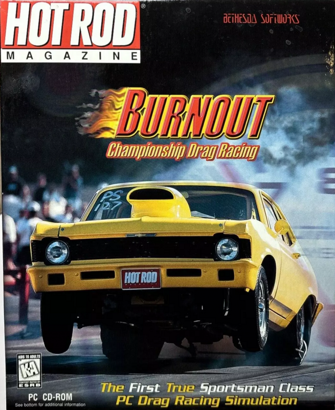 Burnout - Championship Drag Racing box art