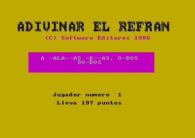 Adivinar El Refran — ss (WOR)