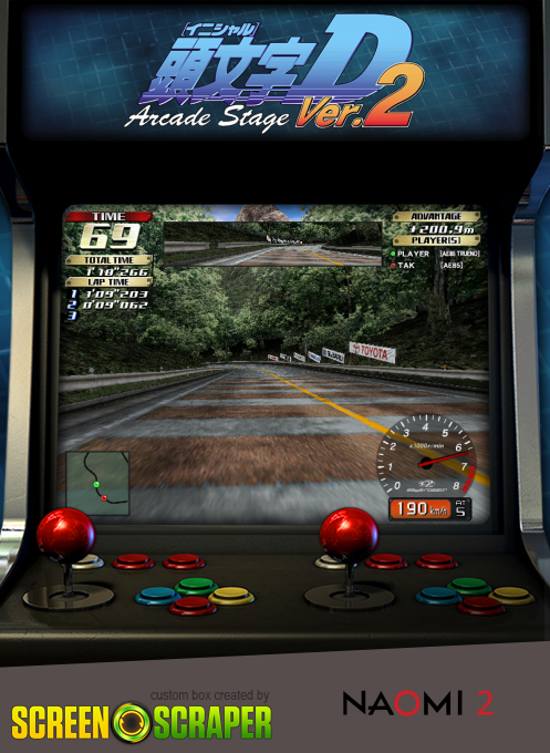 Initial D: Arcade Stage Ver. 2 — box-2D (SS)