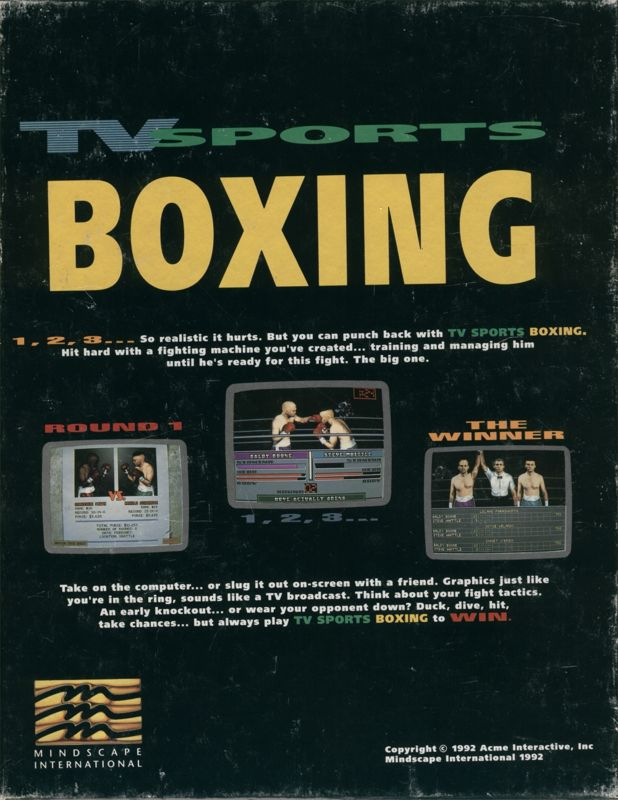 TV Sports Boxing — box-2D-back (EU)