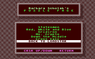 The Puzzle Page #142 — ss (WOR)