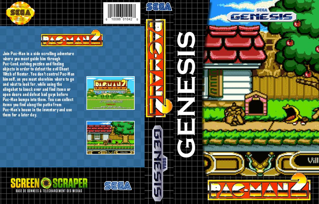 Pac-man 2 - The New Adventures — box-texture (SS)